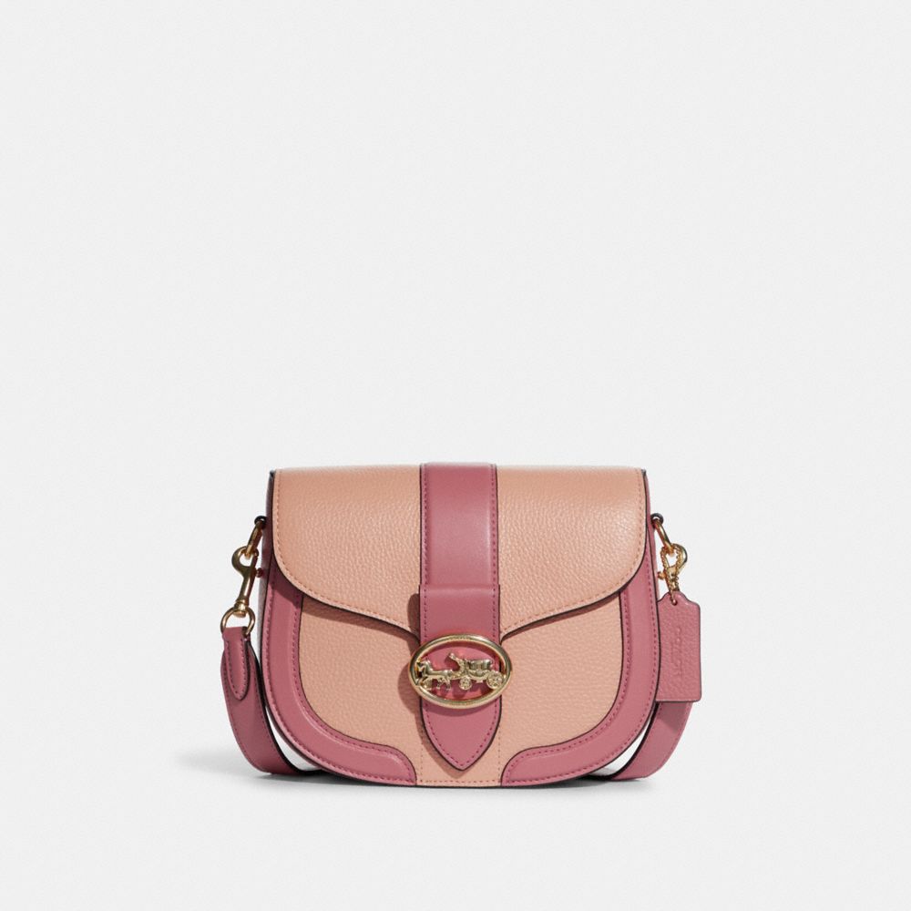 COACH Outlet Georgie Saddle Bag In Colorblock