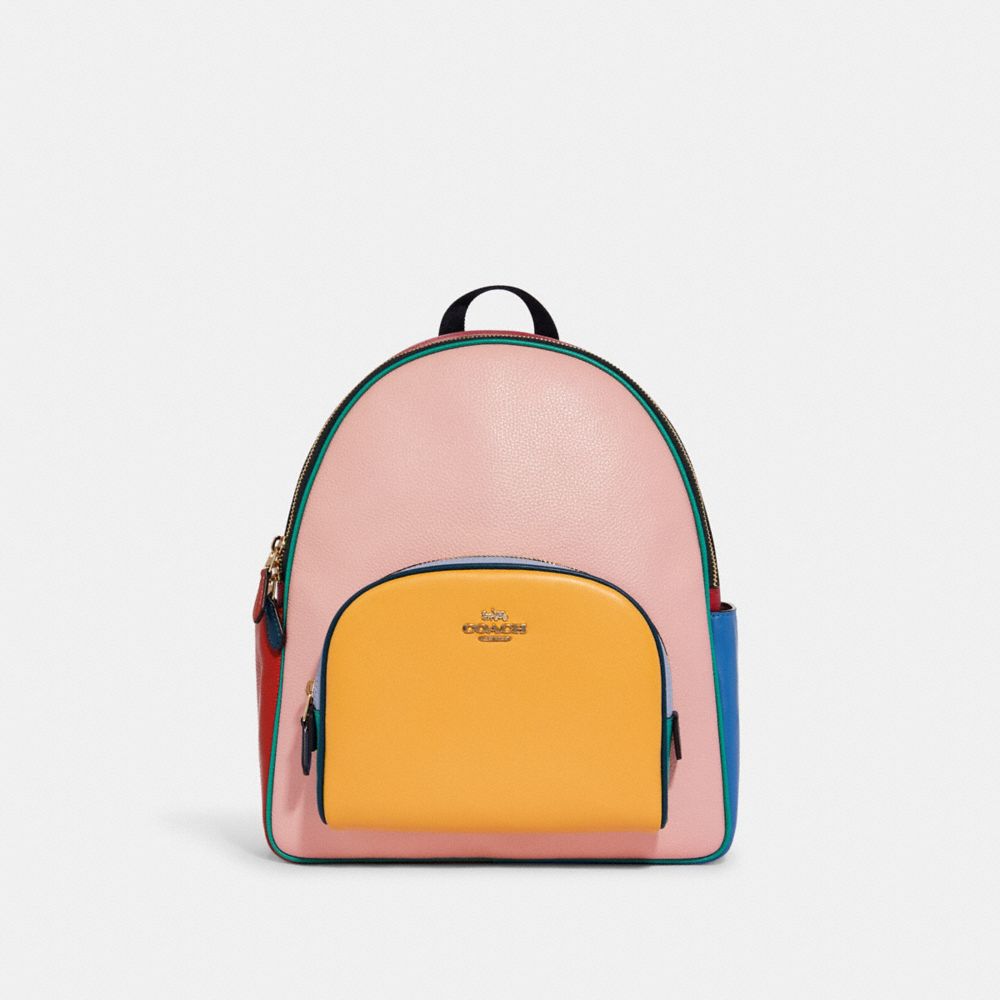 COACH®,Court Backpack In Colorblock,,Front View