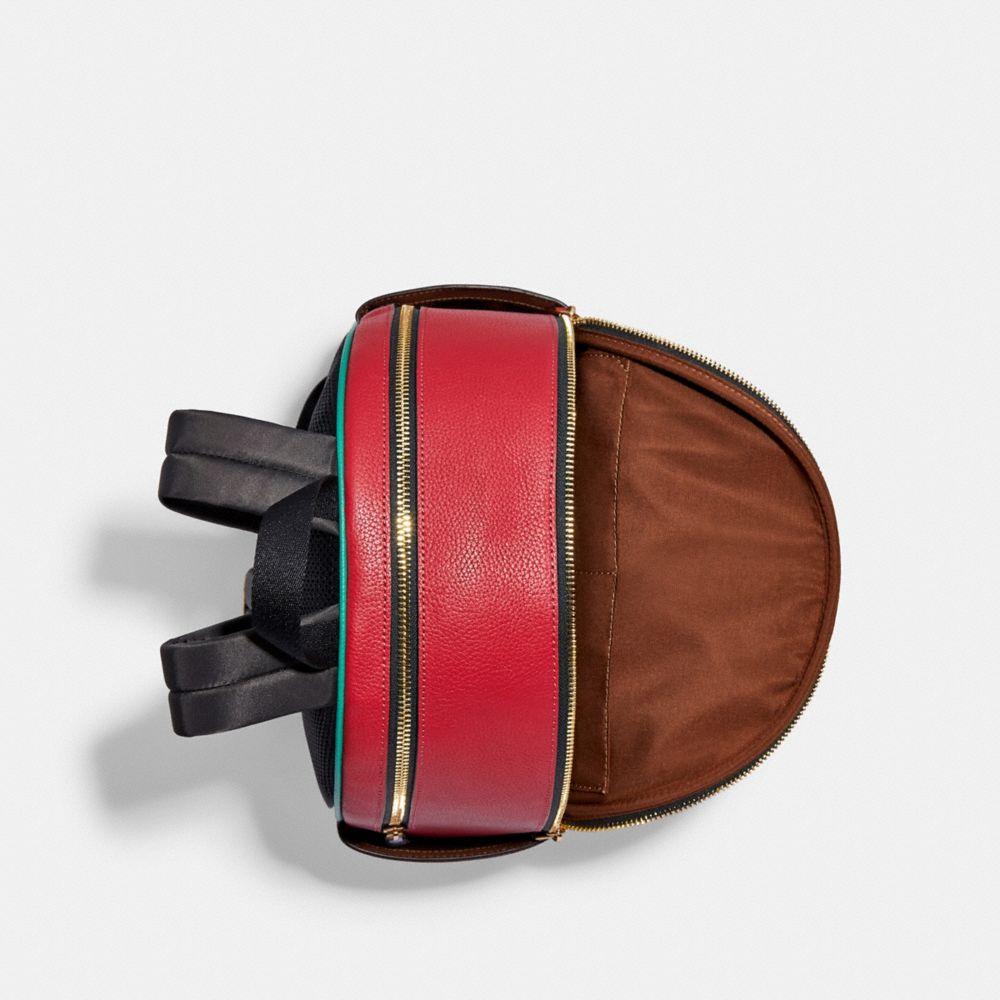 COACH®,Court Backpack In Colorblock,,Inside View,Top View