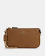 COACH®,NOLITA 19 WITH CHAIN,Pebbled Leather,Small,Gold/Penny,Front View