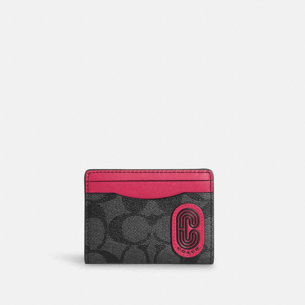 magnetic card case in colorblock