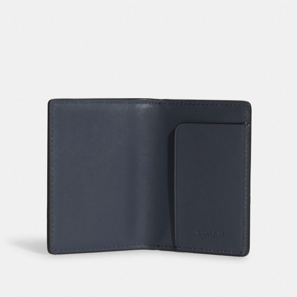 magnetic card case in colorblock