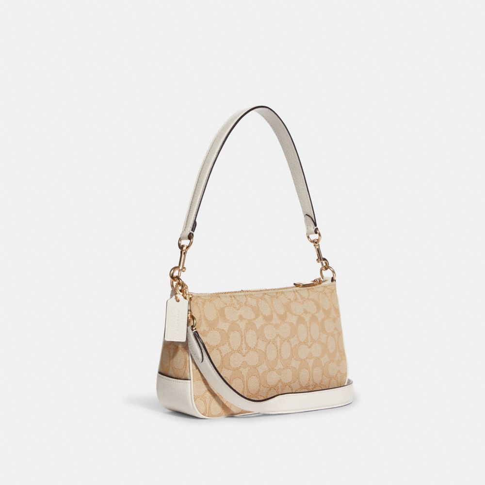 COACH®,Lonnie Bag In Signature Jacquard,,Angle View