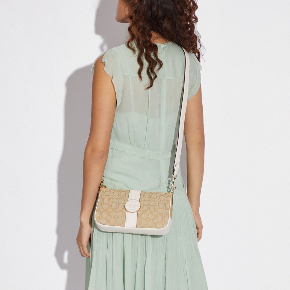COACH®,Lonnie Bag In Signature Jacquard,,Detail View