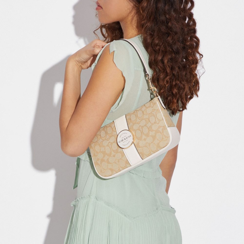 COACH®,Lonnie Bag In Signature Jacquard,,Detail View