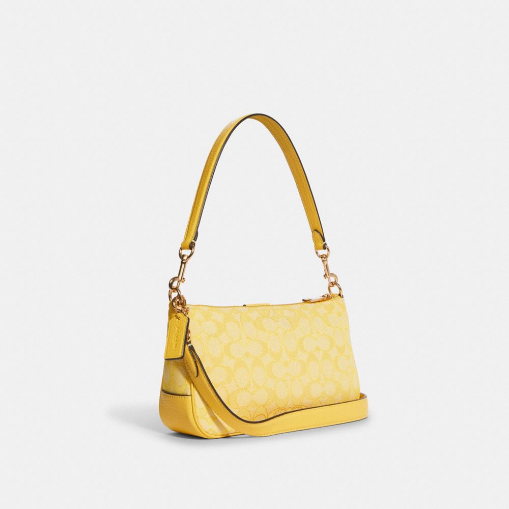COACH®,Lonnie Bag In Signature Jacquard,,Angle View