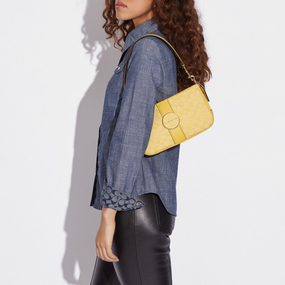 COACH®,Lonnie Bag In Signature Jacquard,,Detail View