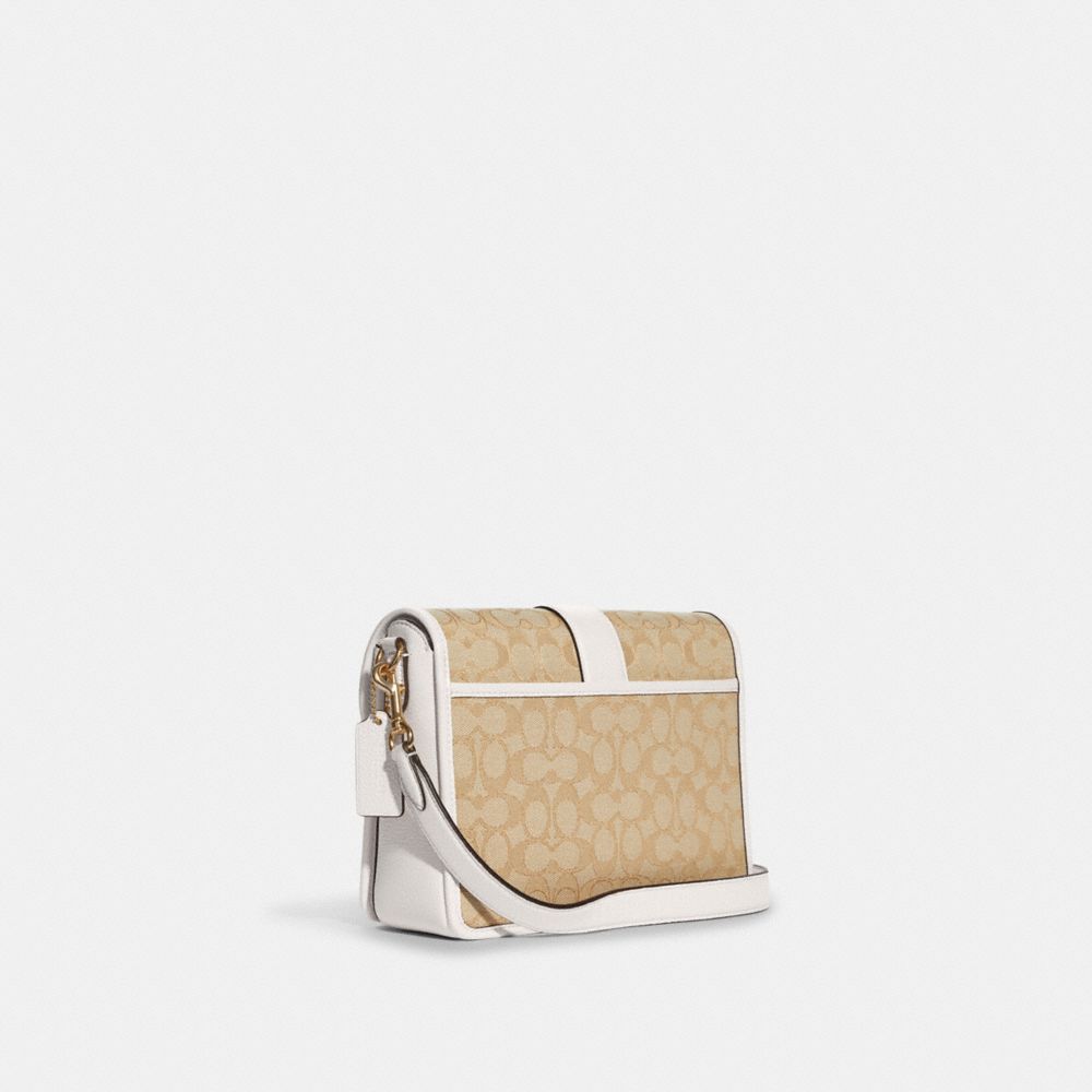 Coach C8307 Lonnie Crossbody In Signature Jacquard In Gold/Retro