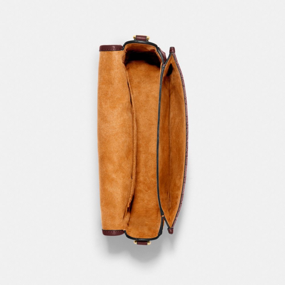 COACH Brown Leather Crossbody Shoulder Bag E3027
