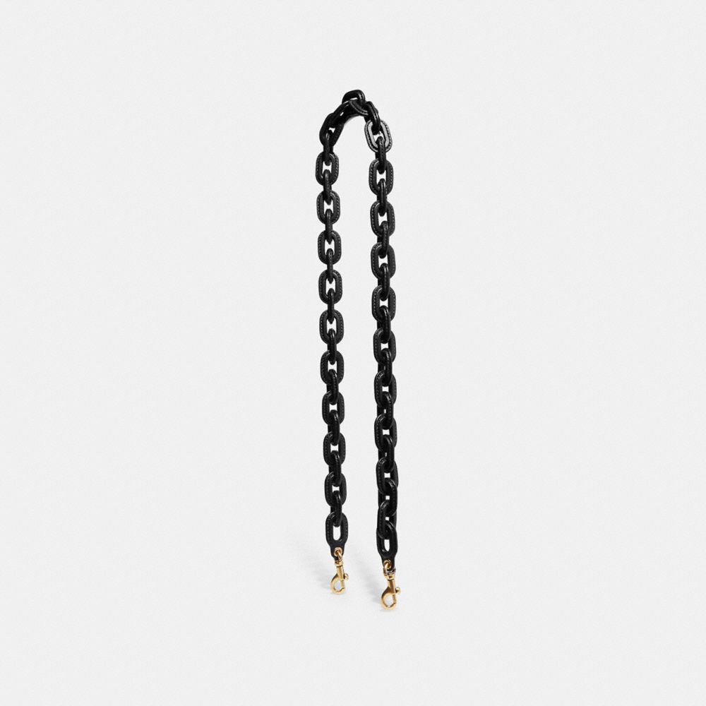 COACH®  Leather Covered Chain Strap