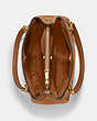 COACH®,CAMMIE CHAIN BUCKET BAG,Pebbled Leather,Large,Gold/Penny,Inside View,Top View