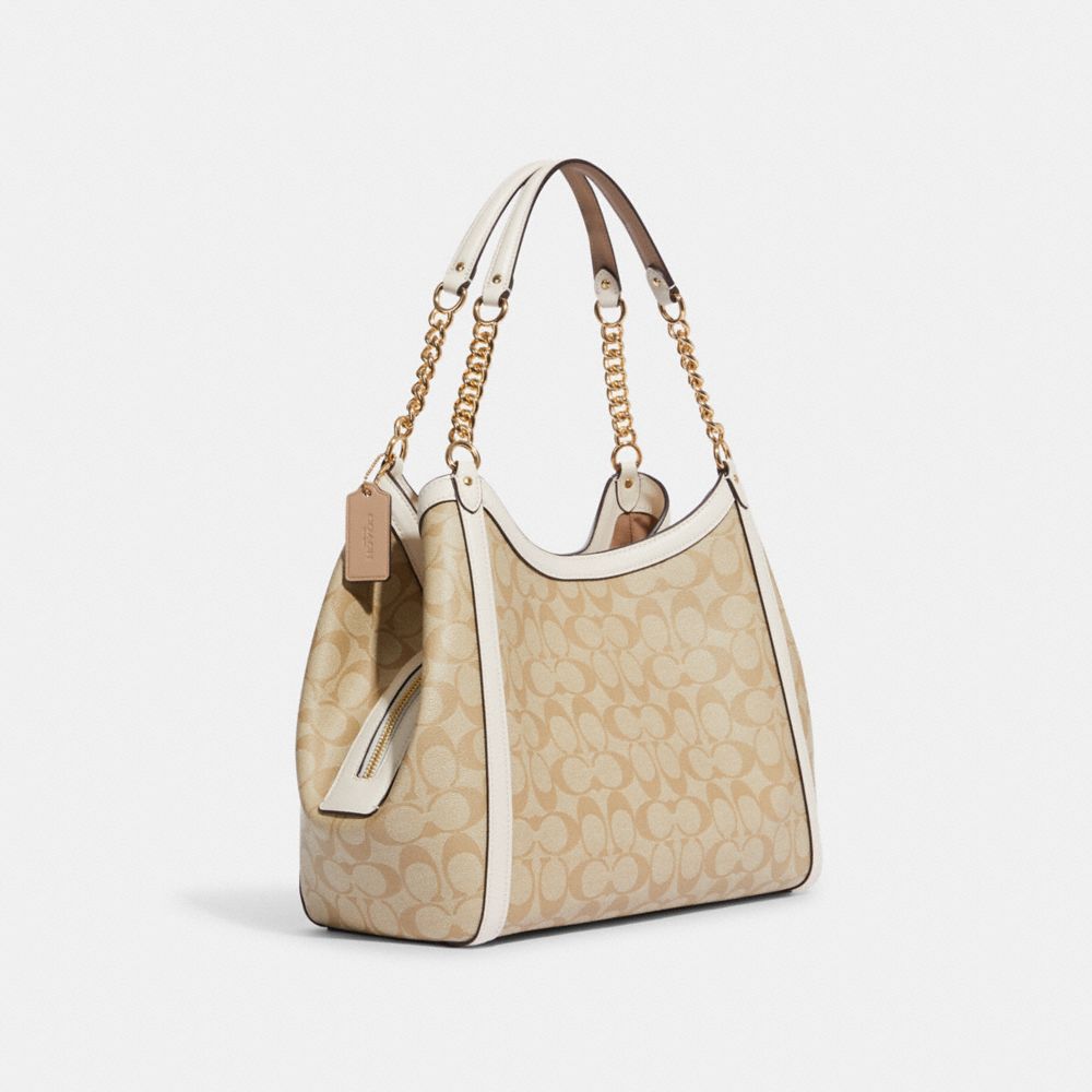 Chain Kristy Shoulder Bag In Signature Canvas