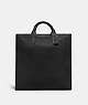 COACH®,GOTHAM TALL TOTE,Pebble Leather,Black Copper/Black,Front View