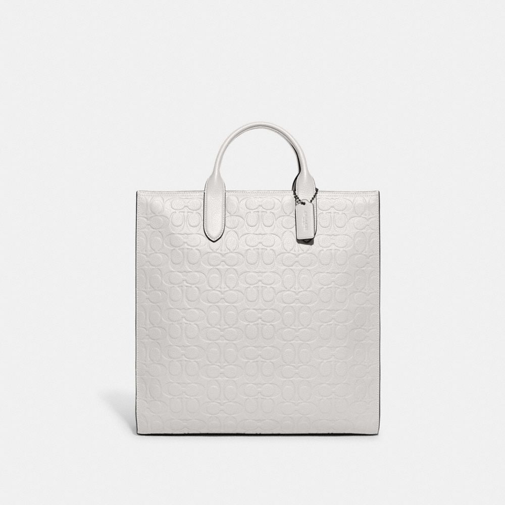 Coach Polished Pebble Leather Everyday Tote Chalk