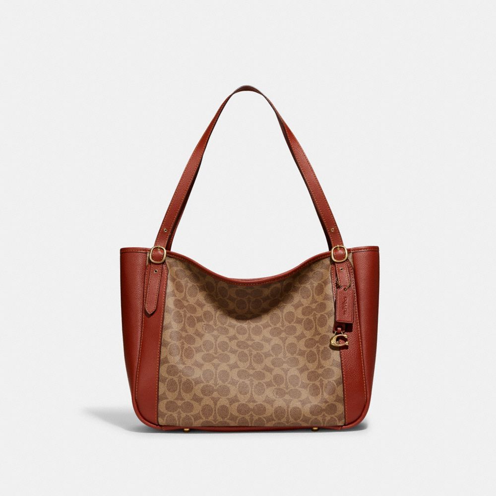 Coach City Tote Signature Canvas Bag Organizer / Central Tote 