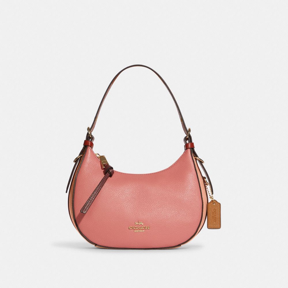 Coach Upcrafted Hadley Hobo In Colorblock In Pewter/azure Multi