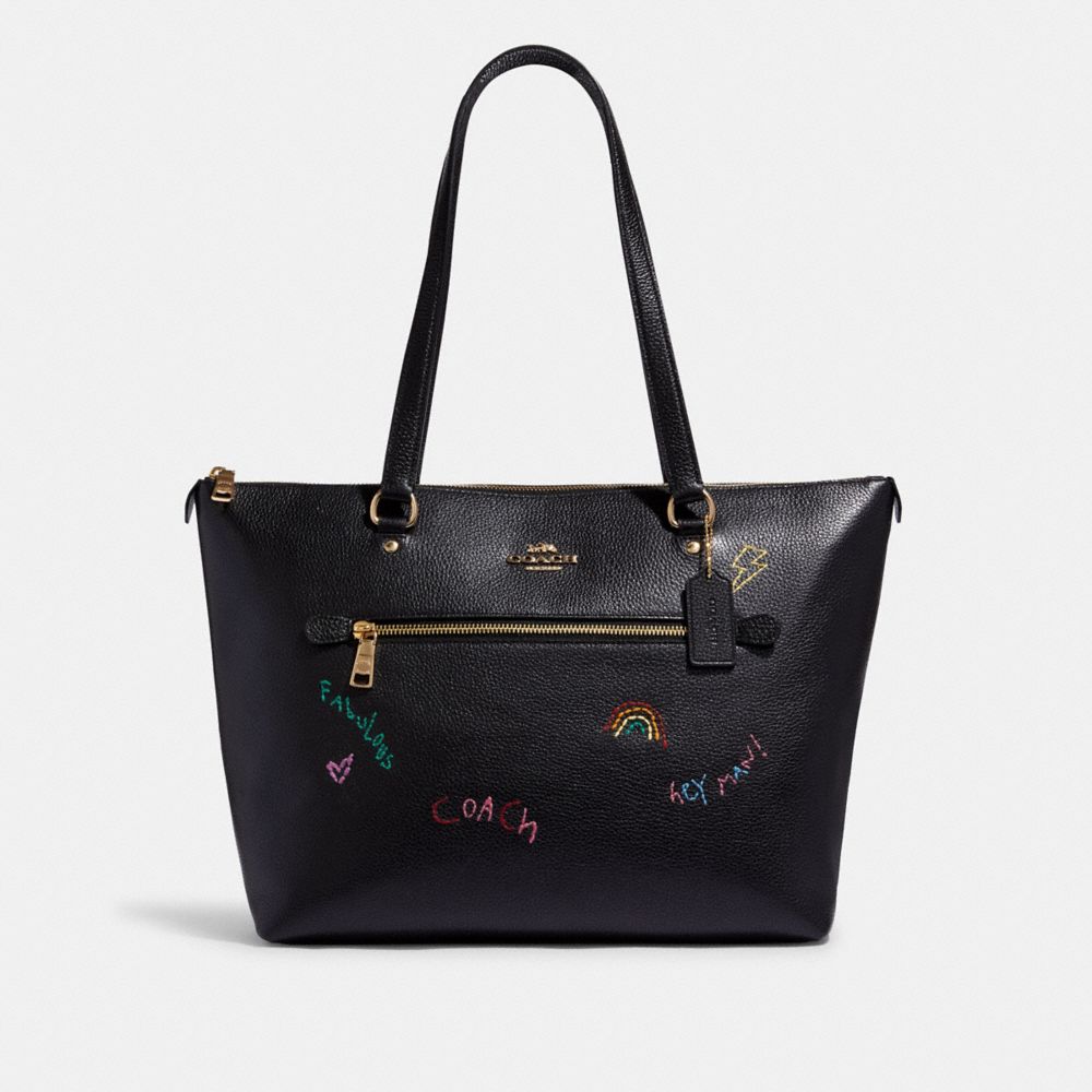 COACH® Outlet | Gallery Tote Bag With Diary Embroidery
