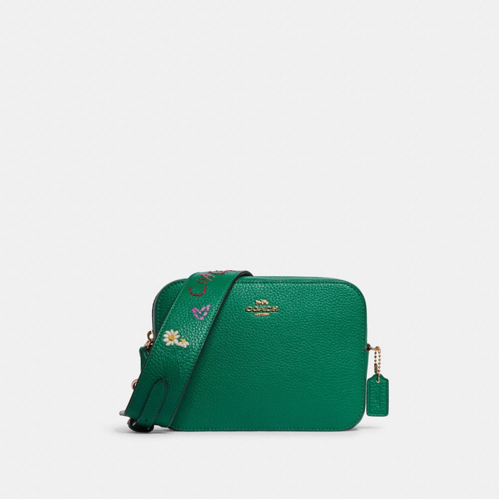 Coach camera bag green new arrivals