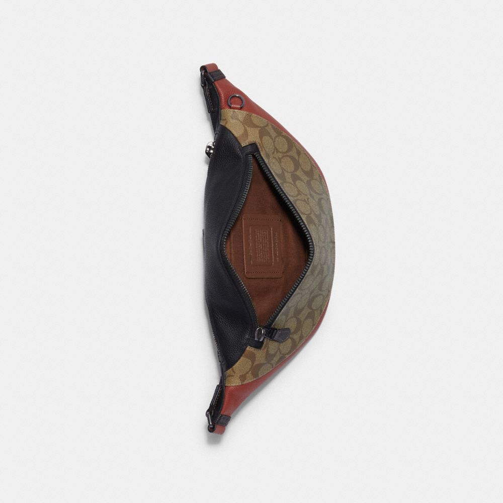 Warren Belt Bag In Colorblock Signature Canvas