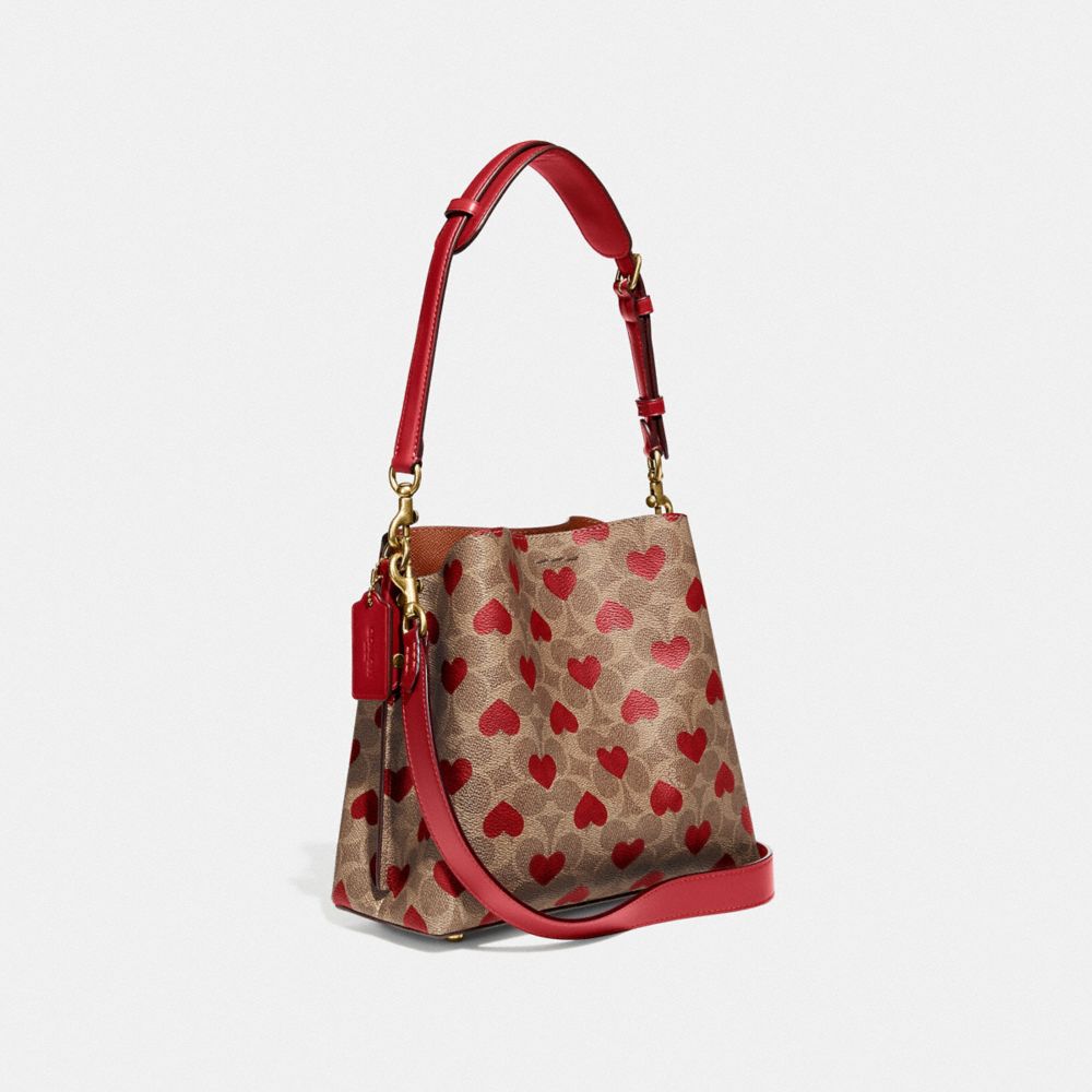 Town bucket bag best sale in signature leather red