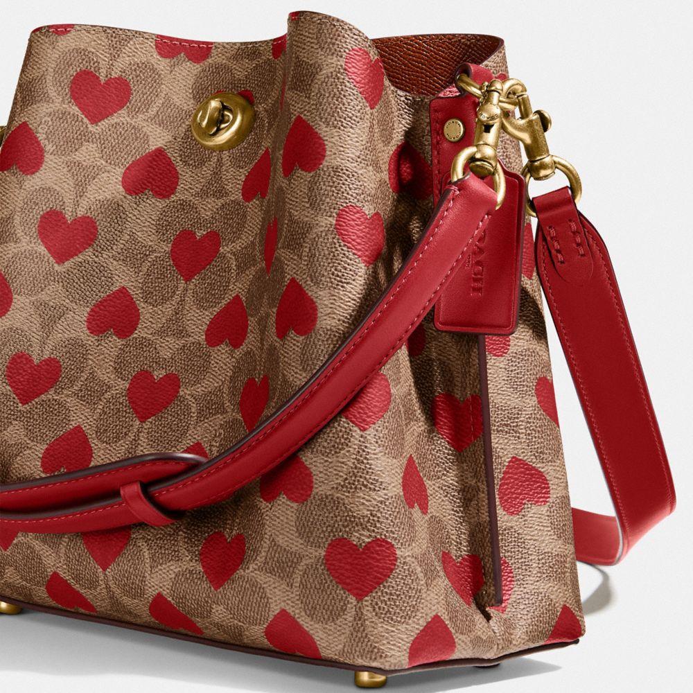 COACH®  Heart Bag In Signature Leather