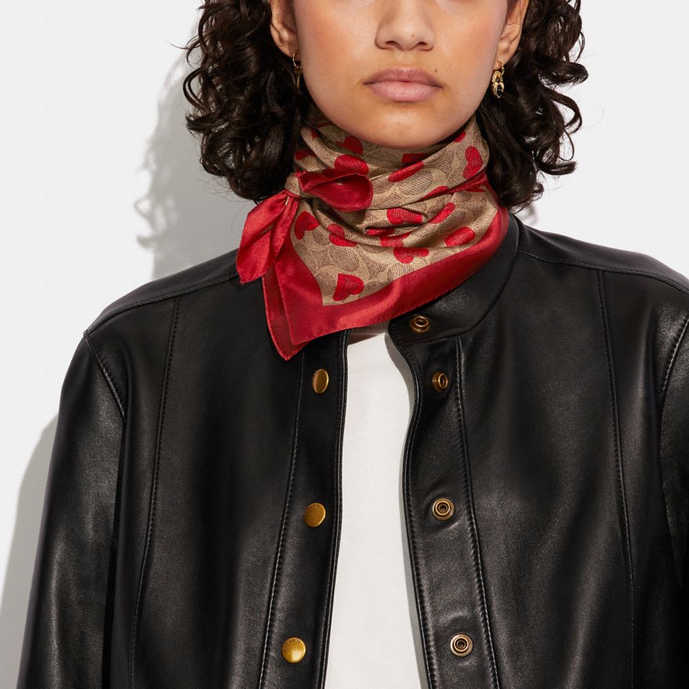 Coach 100% Silk Scarf