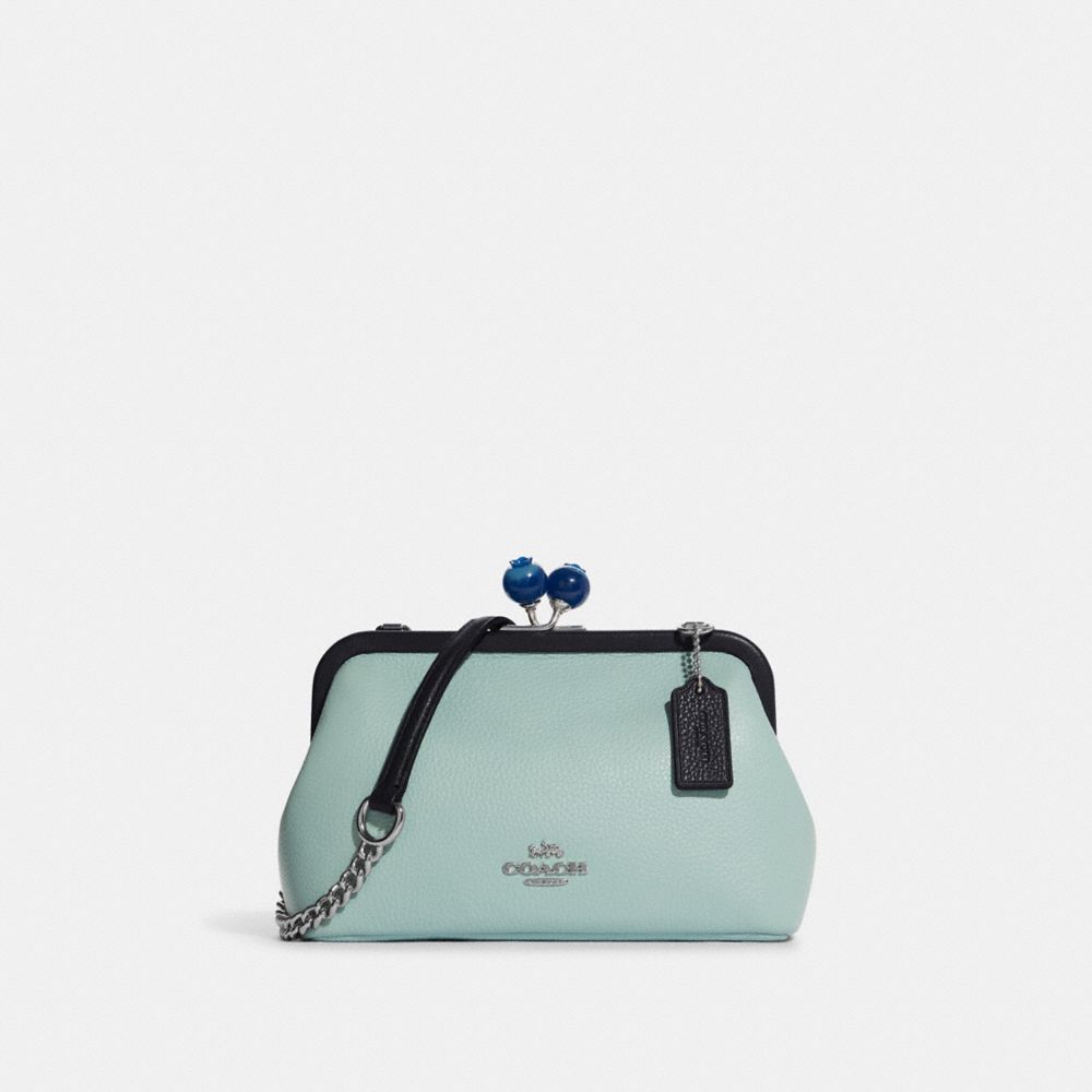 Coach Blue/Green Perforated Leather Legacy Penny Crossbody Bag Coach | The  Luxury Closet