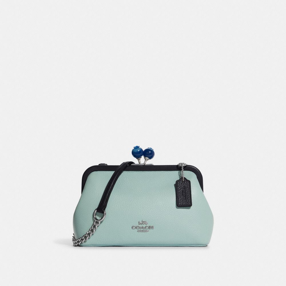 COACH Nora Kisslock Crossbody With Blueberry