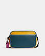 COACH®,THOMPSON SMALL CAMERA BAG IN COLORBLOCK,Gunmetal/Multicolor,Back View