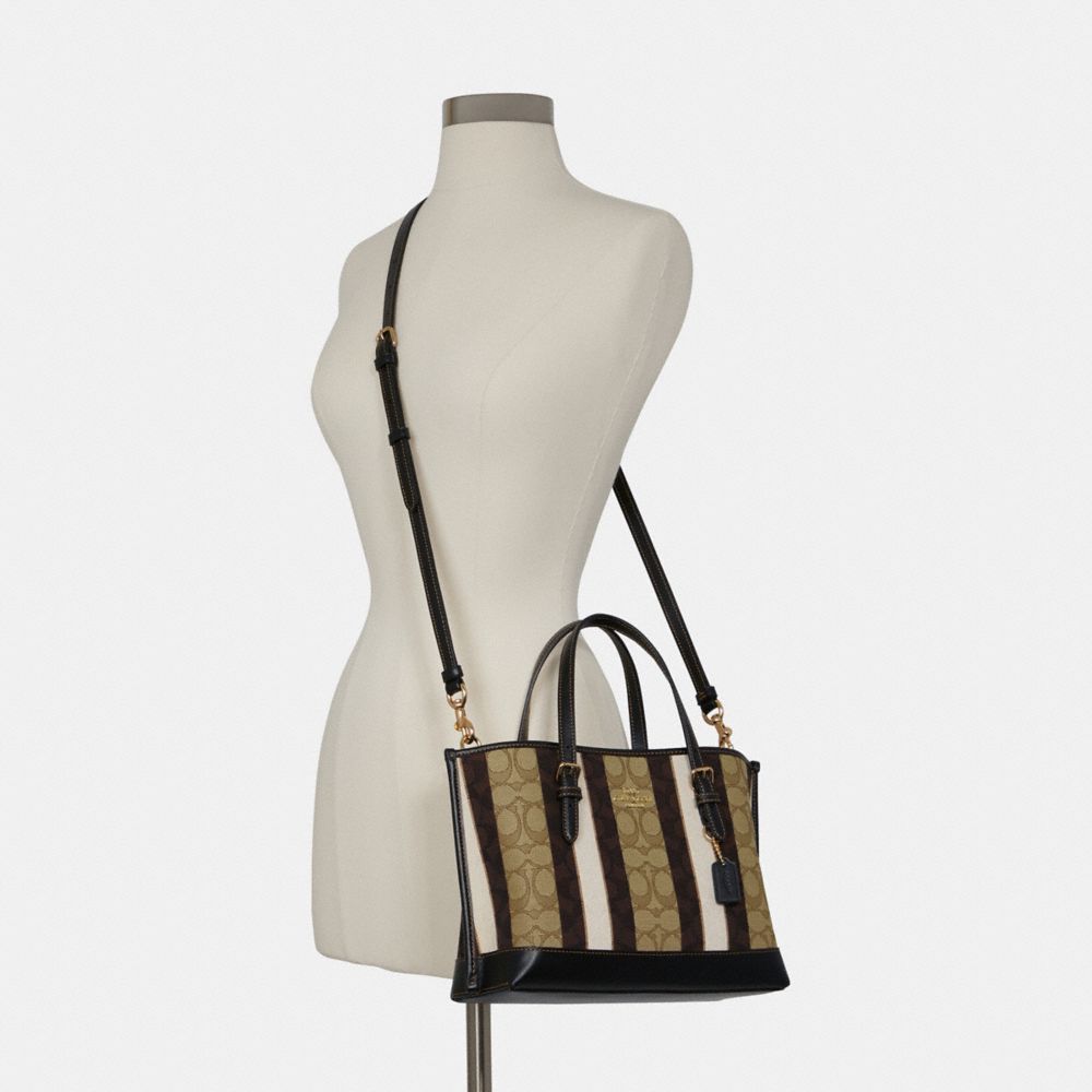 COACH®,Mollie Tote Bag 25 In Signature Jacquard With Stripes,,Alternate View