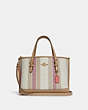 COACH®,MOLLIE TOTE BAG 25 IN SIGNATURE JACQUARD WITH STRIPES,Signature Jacquard,Large,Gold/Taffy Multi,Front View