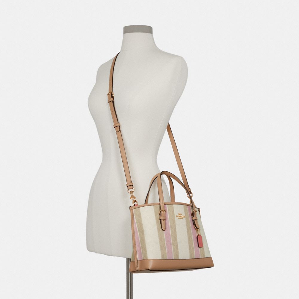 COACH OUTLET®  Mollie Tote 25 In Signature Canvas With Stripe