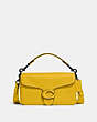 COACH®,SOFT TABBY MULTI CROSSBODY BAG,Smooth Leather/Pebble Leather,Small,Black Copper/Canary,Front View