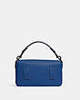 COACH®,SOFT TABBY MULTI CROSSBODY BAG,Smooth Leather/Pebble Leather,Small,Black Copper/Blue Fin,Back View