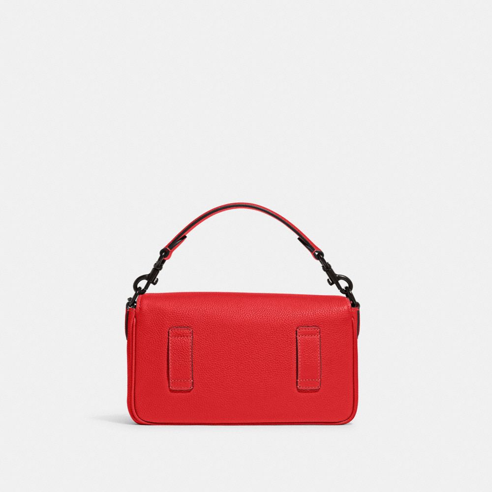 COACH®,PORTÉ-CROISÉ MULTI À RABAT DOUX,Rouge sport,Back View