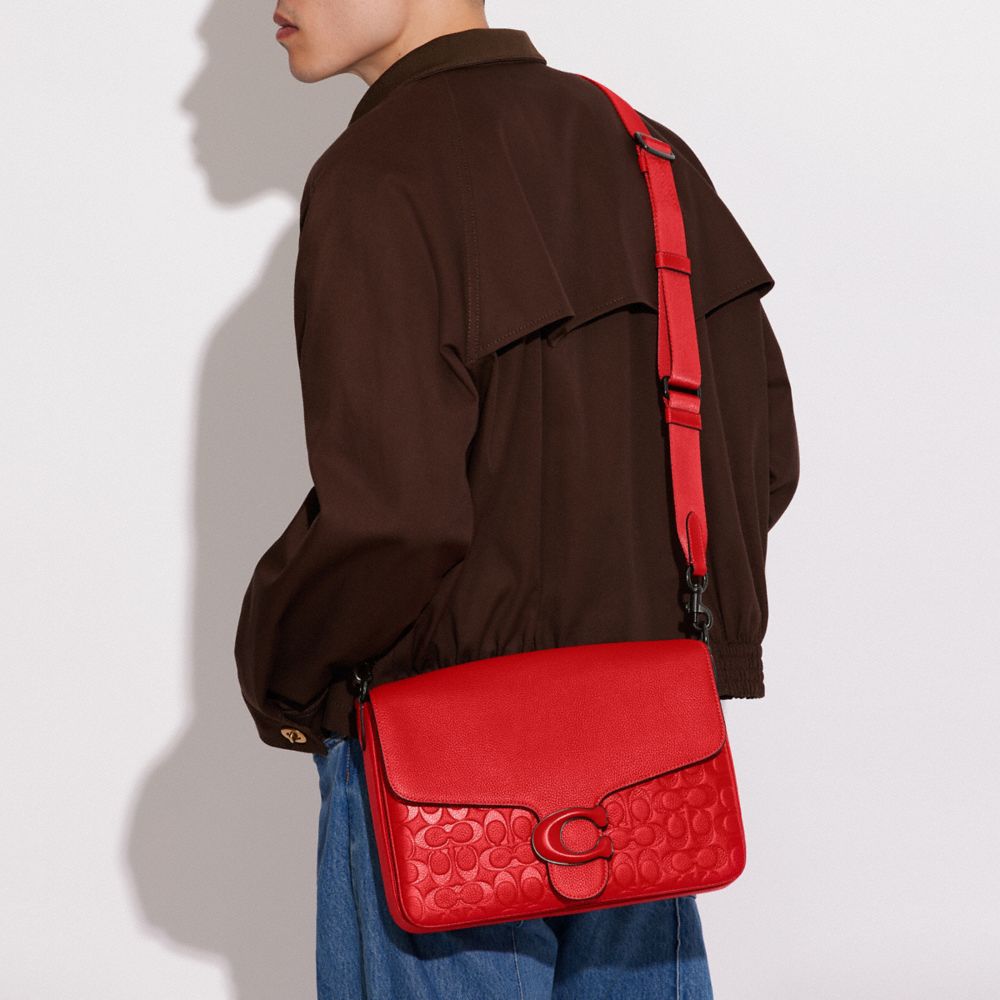 COACH®,Soft Tabby Messenger In Signature Leather,,Detail View