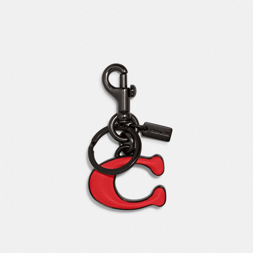 Coach Signature C Cherry Charm Loop Bag Keychain