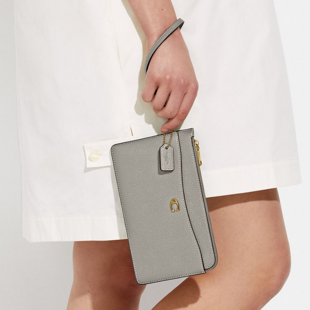 COACH®,L Zip Wristlet,,Detail View