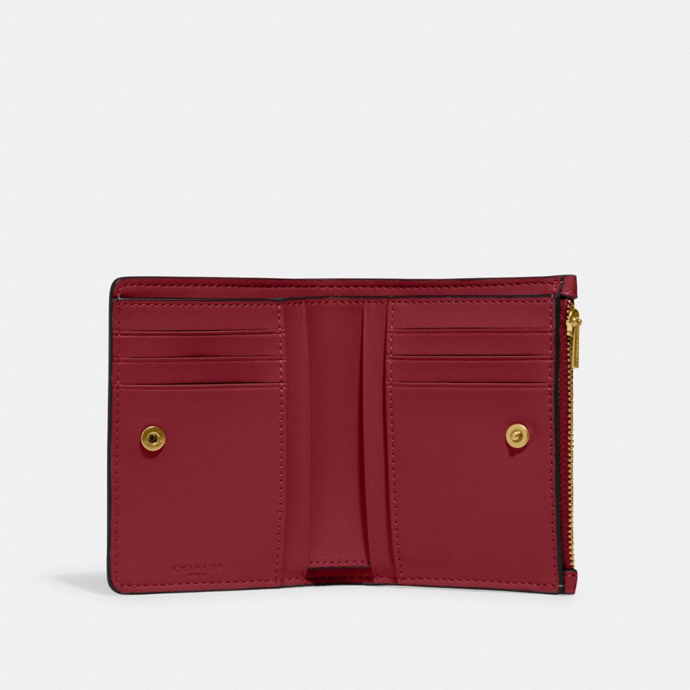 COACH®,Bifold Snap Wallet,,Inside View,Top View