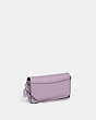 COACH®,WYN CROSSBODY BAG,Crossgrain Leather,Small,Silver/Soft Purple,Angle View