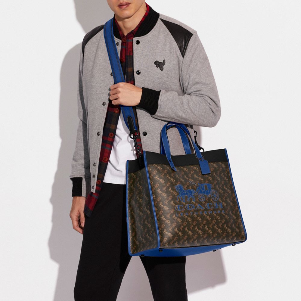 COACH®,Field Tote Bag 40 With Horse And Carriage Print,,Detail View