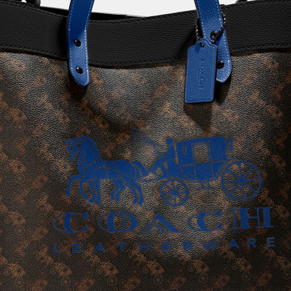 COACH®,Field Tote Bag 40 With Horse And Carriage Print,,Closer View
