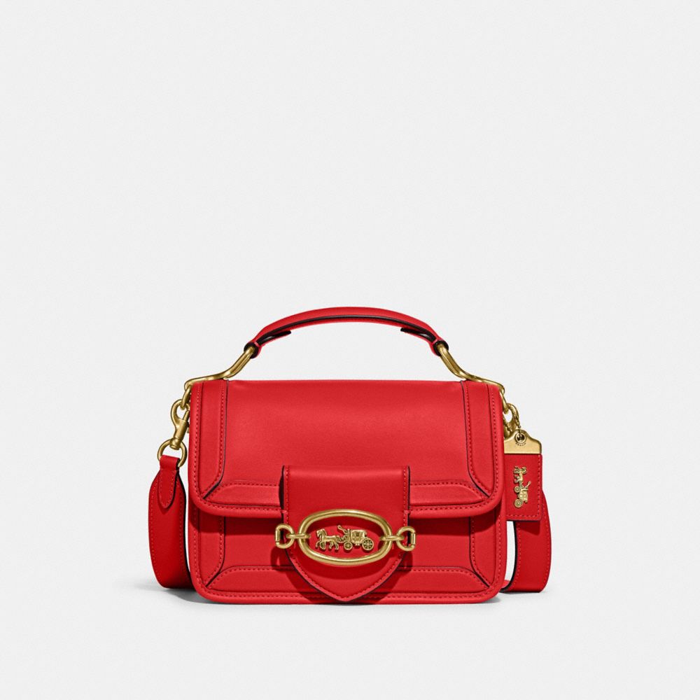 Best Leather Small Satchel Bag for Women Red