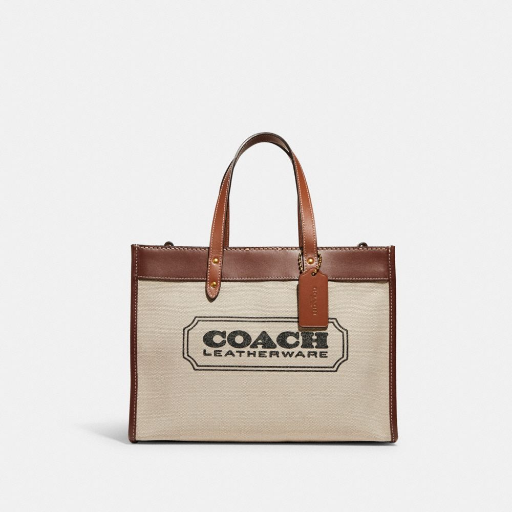 【新品】COACH フィールドトート 30ウィズ コーチ バッジメンズバッグ