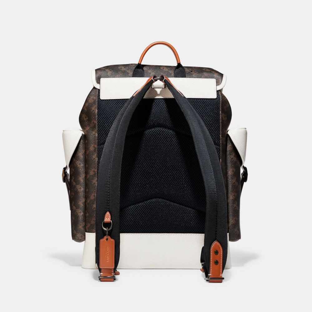 Hitch Backpack With Horse And Carriage Print