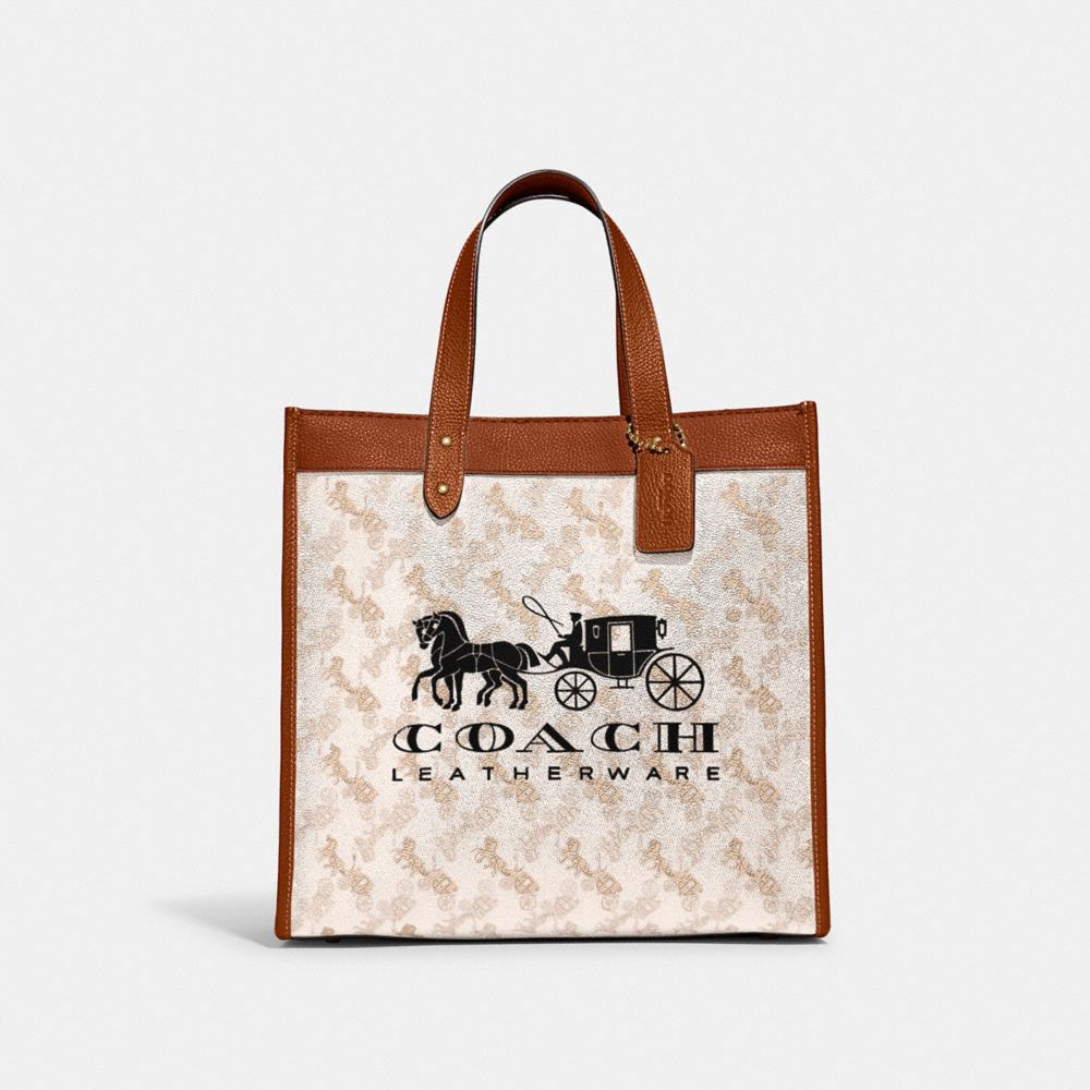 COACH® | Field Tote With Horse And Carriage Print And Carriage Badge