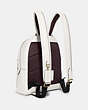 COACH®,CHARTER BACKPACK 24,Pebbled Leather,Medium,Brass/Chalk,Angle View