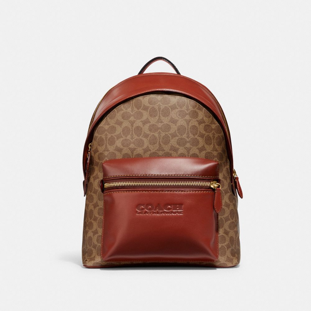 COACH コーチ バックパック シグネチャー マホガニーx茶色 F71973-