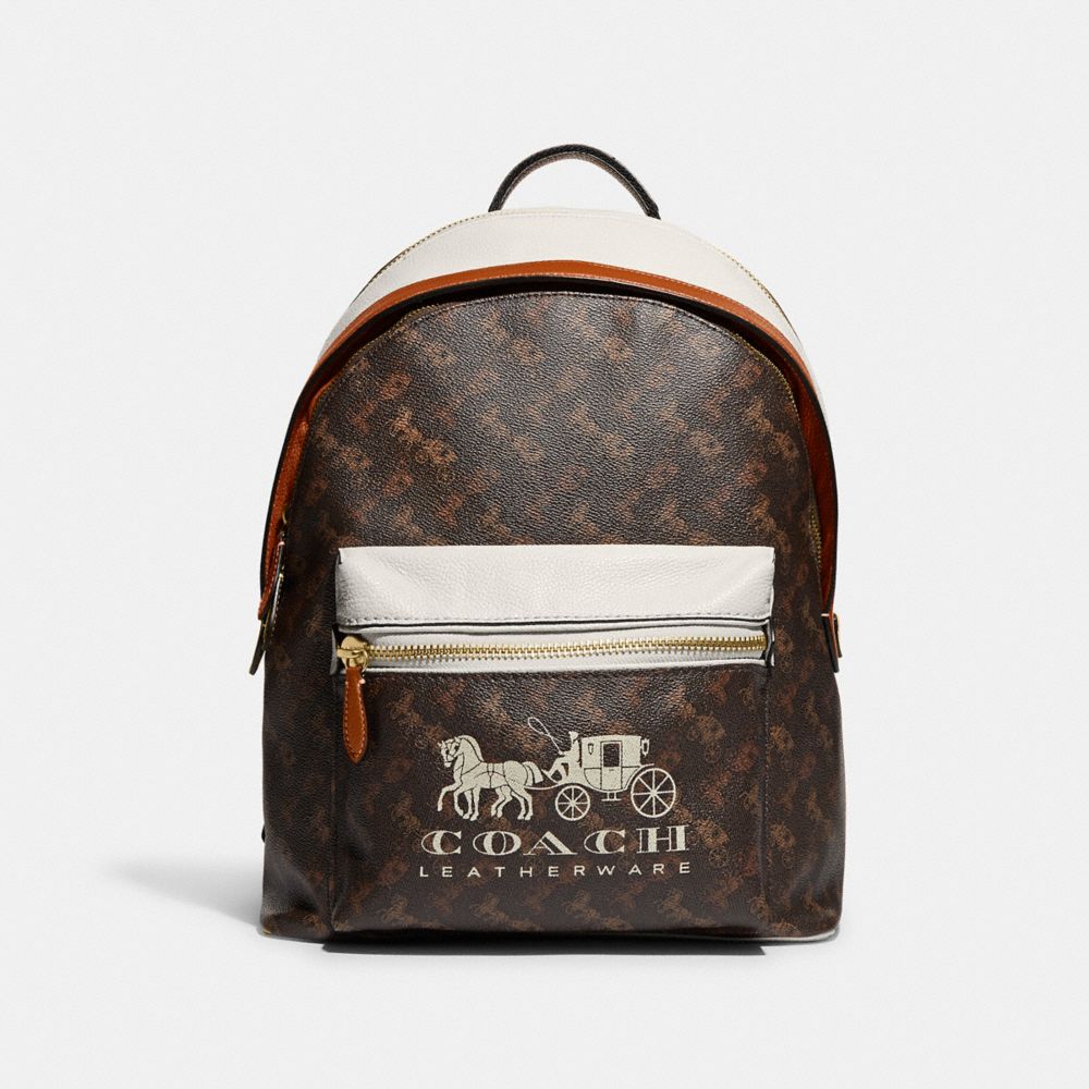 Coach Mochila Charter Con Estampado De Carruaje Y Caballos