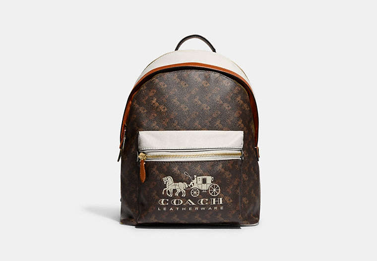 Charter Backpack With Horse And Carriage Print